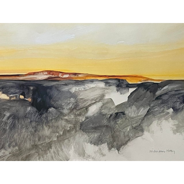 William Hoey Original Mixed Media on Paper, Signed and Framed, Mid 20th Century For Sale In Miami - Image 6 of 10