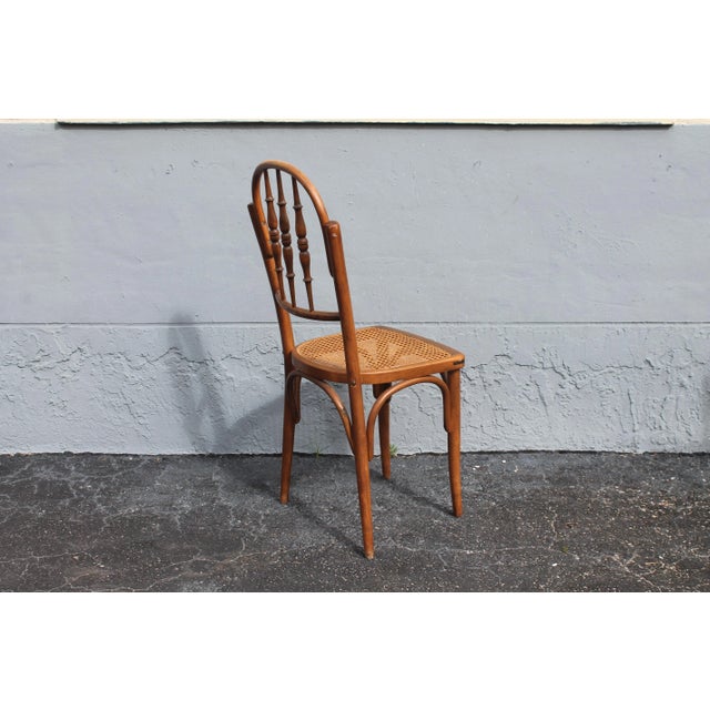 C1940 Vintage French Style Caned Dining Chairs - S/ 6 For Sale In Miami - Image 6 of 11