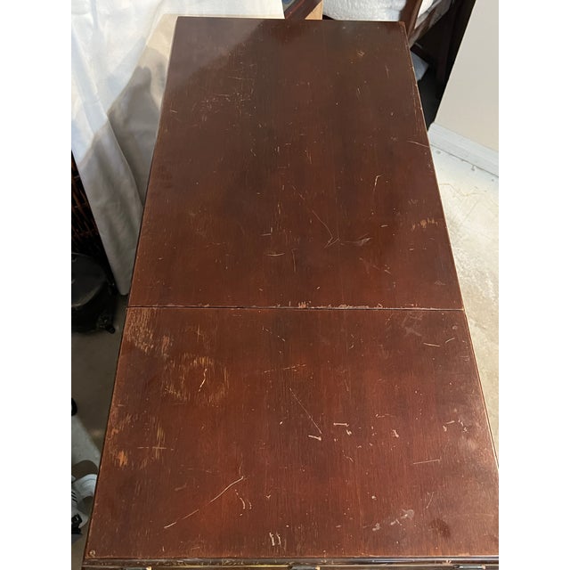 1950s Traditional Federal Kneehole Desk and Sewing Desk For Sale In West Palm - Image 6 of 11