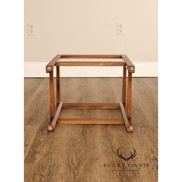 Chippendale Style Cherry Butler Tray Side Table For Sale - Image 14 of 18