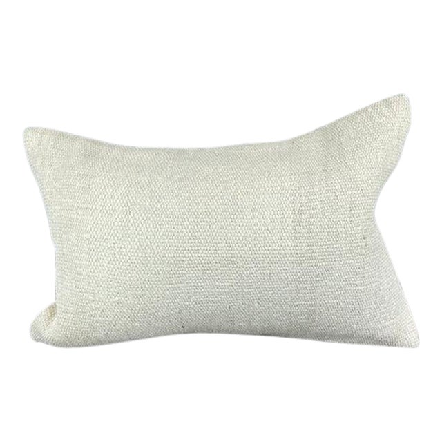 16 x 24 Hemp Pillow Turkish Cushion Natural White Pillow Cushion Cover For Sale