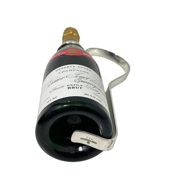 1930s Art Deco Silver Plate Champagne Bottle Holder attributed to Elkington for KHL For Sale - Image 5 of 6