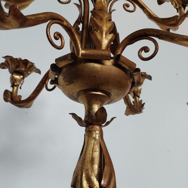 Antique Floor Candlestick, 1900s For Sale - Image 6 of 17