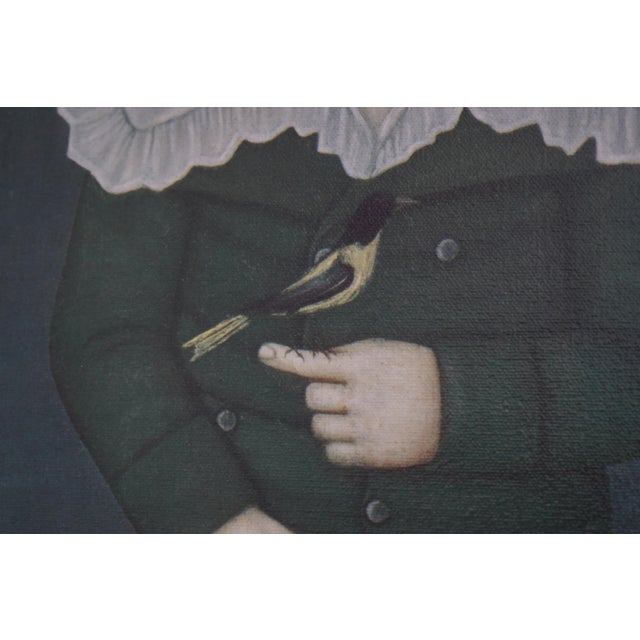 John Brewster Boy With Finch Reproduction Painting on Canvas For Sale In Philadelphia - Image 6 of 11