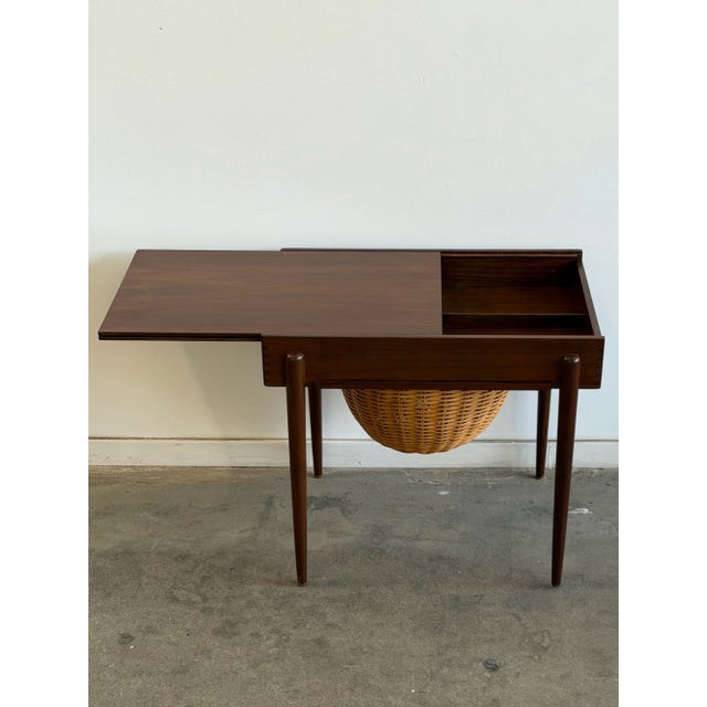 1960s Danish Sewing Table For Sale - Image 10 of 18
