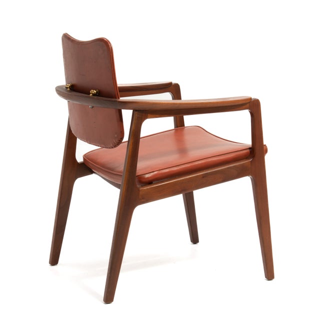 Brown Sigvard Bernadotte Armchair John Stuart France & Daverkosen Mid Century Modern For Sale - Image 8 of 12