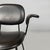 Black Mid-Century Modern Italian Black Faux Leather and Black Metal Armchair, 1960s For Sale - Image 8 of 18