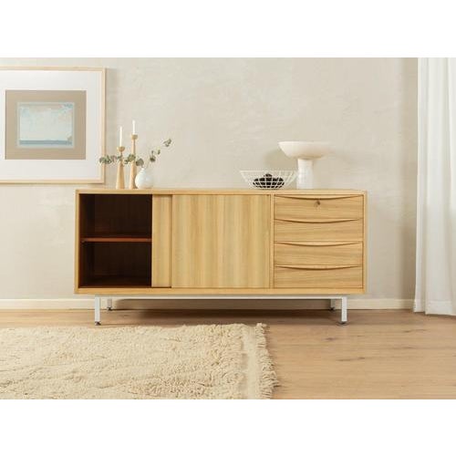 Scandinavian Walnut Veneer Sideboard, 1950s For Sale - Image 3 of 9