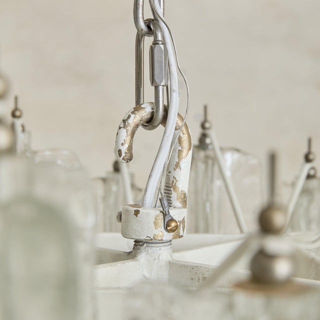 1960s Italian Murano Glass Chandelier Attributed to Toni Zuccheri for Venini, 1960s For Sale - Image 5 of 11