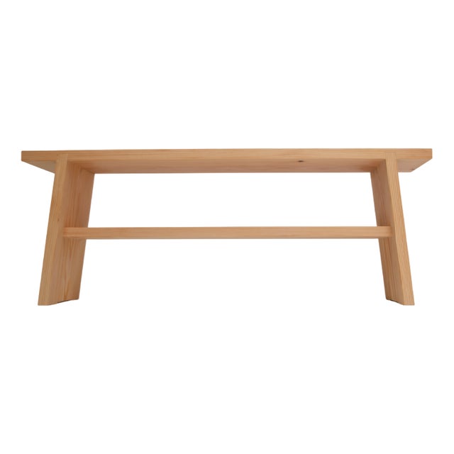 A Bench in Fir by Mauro Dell'Orco For Sale