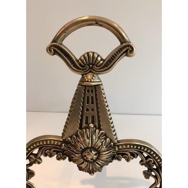 Early 20th Century 1900s Neoclassical Style Bronze Andirons - a Pair For Sale - Image 5 of 8