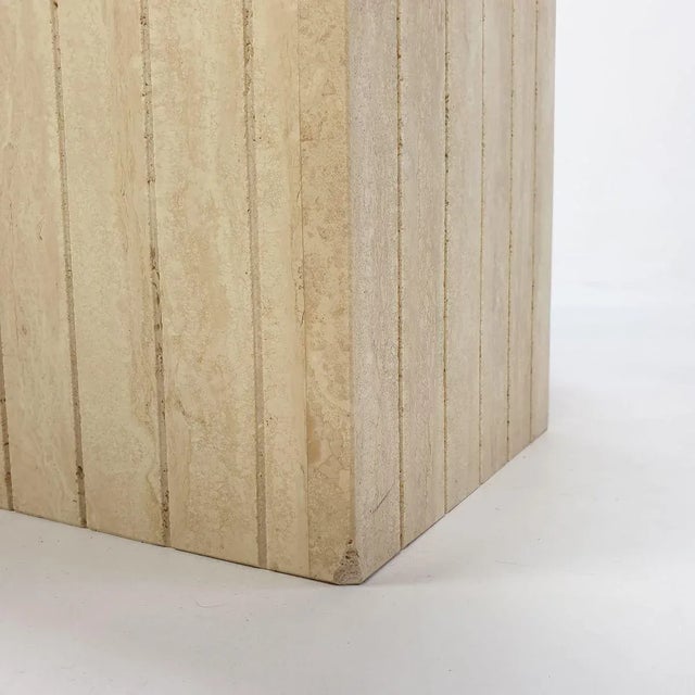 Mid-Century Italian Travertine Coffee Table, 1980s For Sale - Image 12 of 17