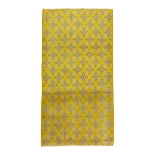 Vintage Yellow Anatolian Rug For Sale