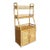 Boho Chic Rattan and Wicker Etagere For Sale