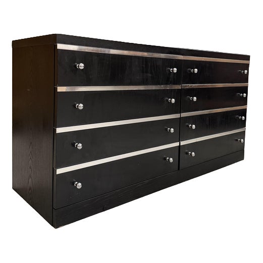 8-Drawer Wooden Storage Unit, 1970s For Sale