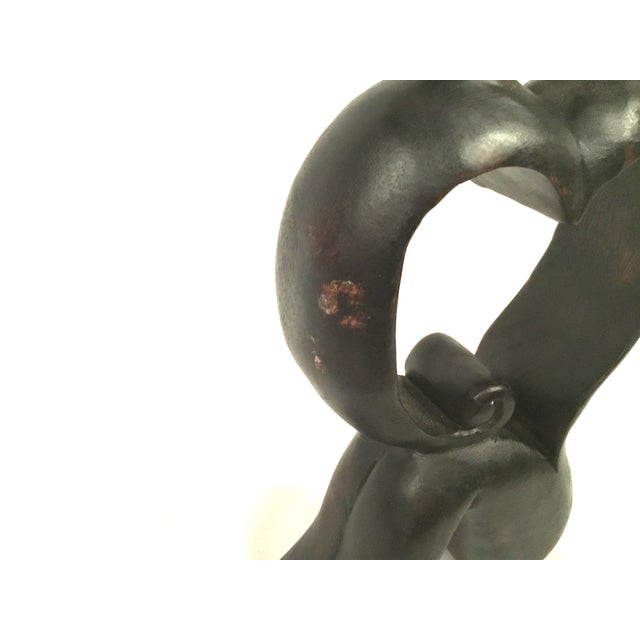 Lovers Embrace Valentine Sculpture For Sale - Image 12 of 12