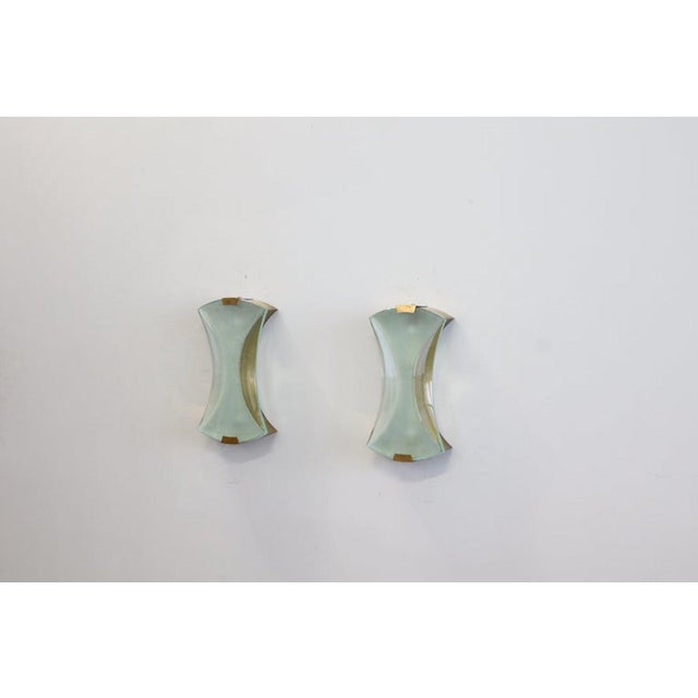 Mid-Century Modern Wall Lights Model 2225 by Max Ingrand for Fontana Arte, 1950, Set of 2 For Sale - Image 3 of 18