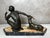 Art Deco, Unknown, Figurative Sculpture, 1930, Spelter and Marble For Sale - Image 10 of 17