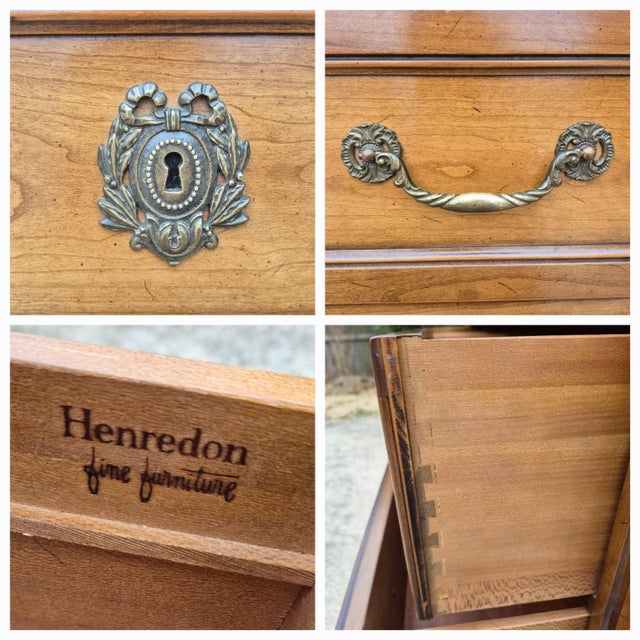 Mid 20th Century Henredon French Regency Gentleman’s Chest Tall Highboy Dresser For Sale - Image 10 of 15