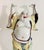 Chinese Vintage Chinese Laughing Buddha Ceramic Sculpture, Hand Painted For Sale - Image 3 of 11