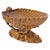 Gold Large Hand-Carved Olive Wood Clam Shell Bowl, Italy, 1930s For Sale - Image 8 of 8
