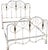 Lovely, original antique Late 1800s, Victorian iron bed frame. The bed is a double/full-size frame. The bedframe is in...