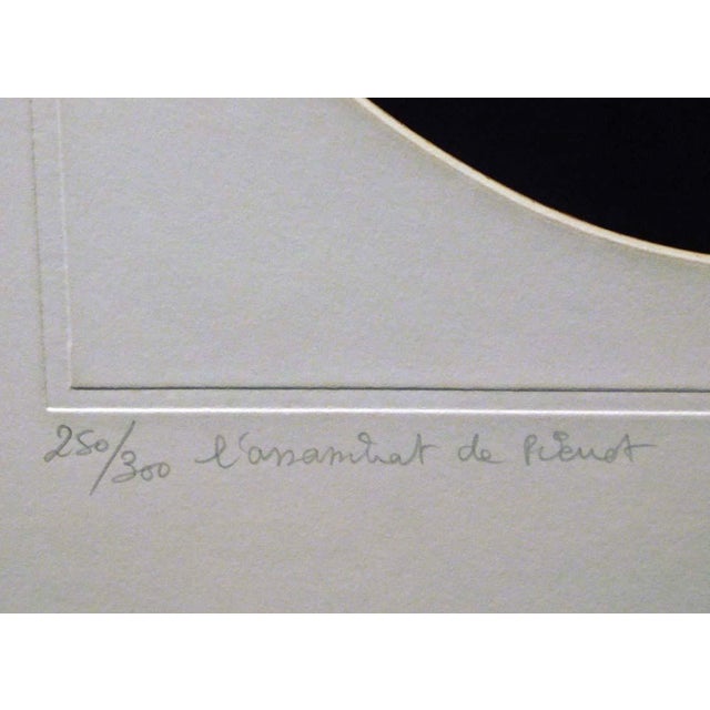 Impressionist 1980s Guillaume Azoulay "Les Arlequinades" Suite of 3 Harlequin Themed Etchings Signed For Sale - Image 3 of 10