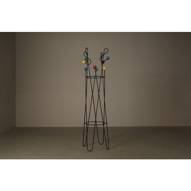 Modern Freestanding Coat and Hat Stand in the style of Roger Féraud, 1990s For Sale - Image 3 of 7