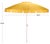 Modern Panza 9 Ft Crank Umbrella, Yellow/White Pole For Sale - Image 3 of 9
