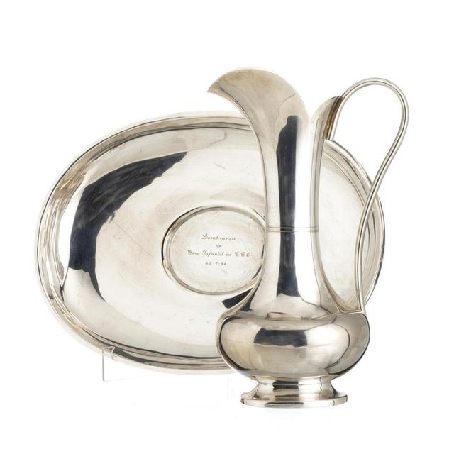 Silver-Plated Bath Gomil and Lavender from Topaz, Set of 2 For Sale - Image 6 of 6