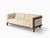 LIFT Minimalist Three-Seater Sofa in Walnut Wood and Pearl Fabric Seat by Julien Renault For Sale - Image 9 of 9