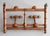 Wood Antique French Foldable Faux Bamboo Coat & Hat Rack For Sale - Image 7 of 8