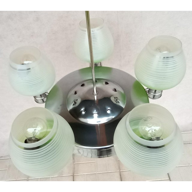 Bauhaus Style Chandelier, 1950s For Sale - Image 16 of 18