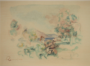 Pierre-Auguste Renoir, Cagnes, The Sea in the Distance, Lithograph