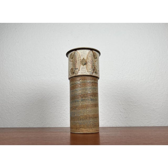 Mid-Century Danish Studio Pottery Vase in Stoneware by Svend Aage Jensen for Søholm, 1960s For Sale - Image 14 of 15