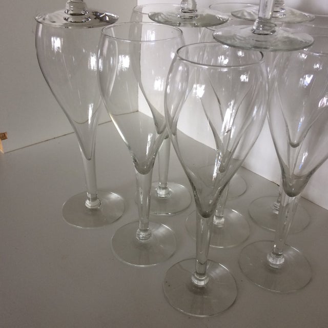 Mid Century Modern Tulip Shape Champagne Flutes Set of 12 Chairish