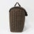 Early 20th Century Vintage Woven Rattan Picnic Basket With Handle & Lid – Handwoven Storage & Décor For Sale - Image 5 of 11