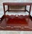 Maroon Early 20th Century Wood Coffee Table with Large Removable Tray, 1924, Set of 2 For Sale - Image 8 of 16