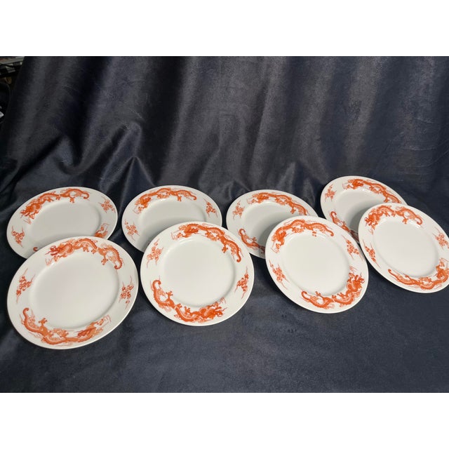 1990s Tiffany & Co. Fukagawa Red Dragon Dinnerware Set 32 Pieces