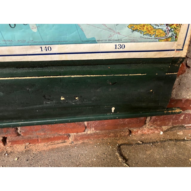 Metal United States 1950’s Roll Up Map For Sale - Image 7 of 8