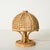 Wood Table Lamps in Bamboo, Rattan and Vienna Straw by Louis Sognot, Italy, 1960s, Set of 2 For Sale - Image 7 of 13
