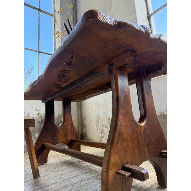 Dining Table in Olive Wood from Maison Skela, 1960 For Sale - Image 14 of 18