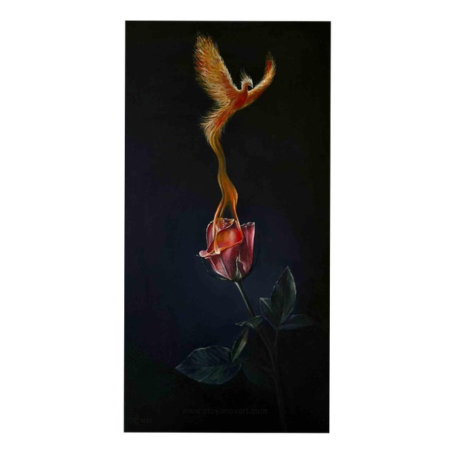 Svetoslav Stoyanov, Rising, 2023, Oil Painting on Canvas For Sale