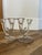 Antique Mid-Century Modern Paden City Lucy Pattern Clear Glass Twin Arm Double Candelabras - Pair For Sale - Image 9 of 10