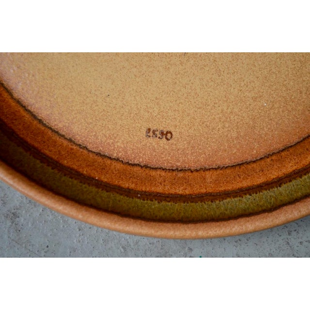 Vintage Esso Stoneware Plates, 1970s, Set of 6 For Sale - Image 4 of 6