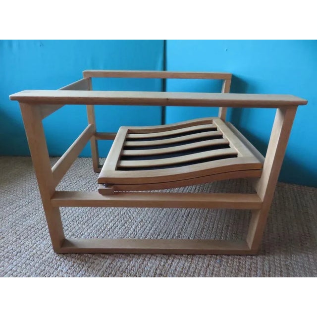 Vintage Lounge Chair in Light Oak by Borge Mogensen for Fredericia, Denmark, 1965 For Sale - Image 9 of 13