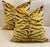 1970s Scalamandré Tiger Velvet Pillows - A Pair For Sale - Image 5 of 8