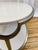 Contemporary Bernhardt Morello Faux Marble & Steel Cocktail Table For Sale - Image 3 of 6