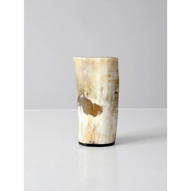 Vintage Cow Horn Vase For Sale - Image 10 of 10