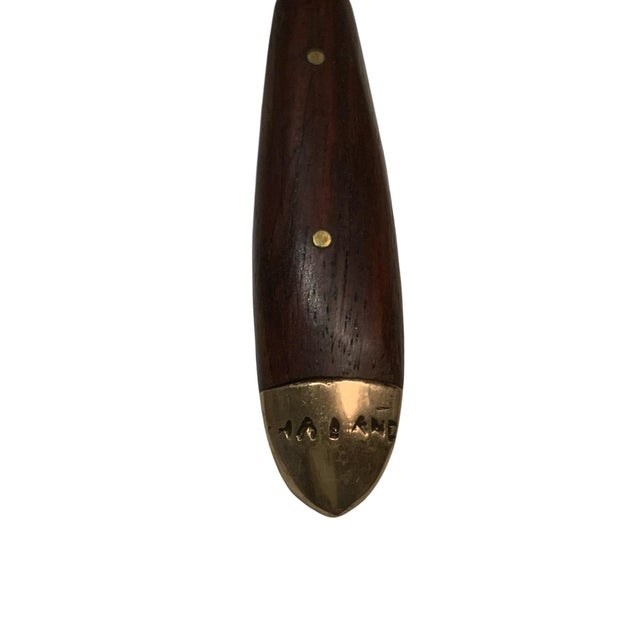 1980s Lord Nelson Marco Polo Bronze and Rosewood Flatware - 50 pcs For Sale - Image 9 of 12